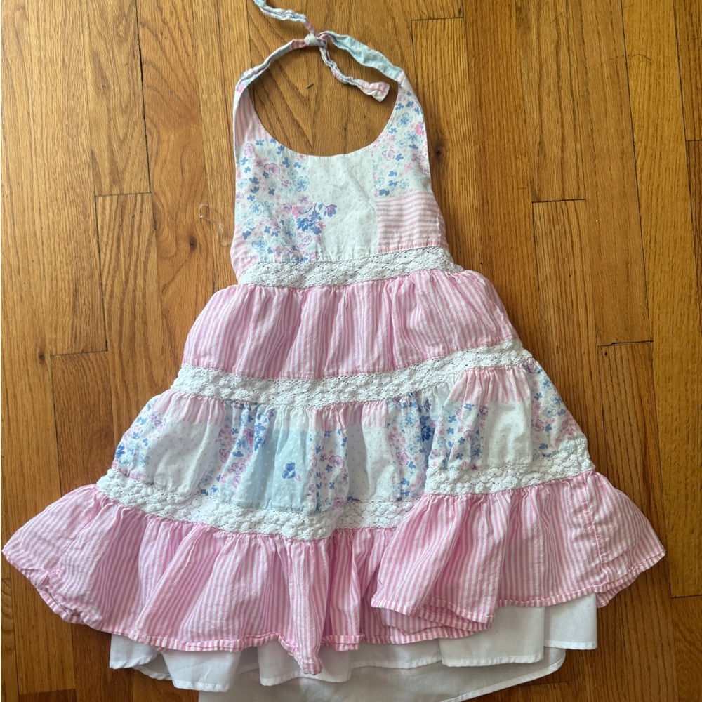 Pink and White Floral Halter Dress Tommy Bahamas